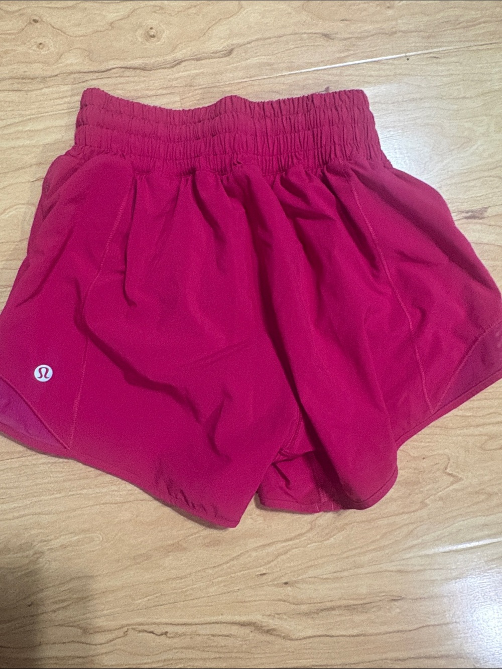 Lululemon Women’s High-Waist Tempo-Style Shorts — Magenta